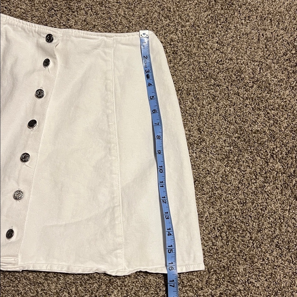 Vintage No Boundaries white jean skirt - Picture 5 of 6